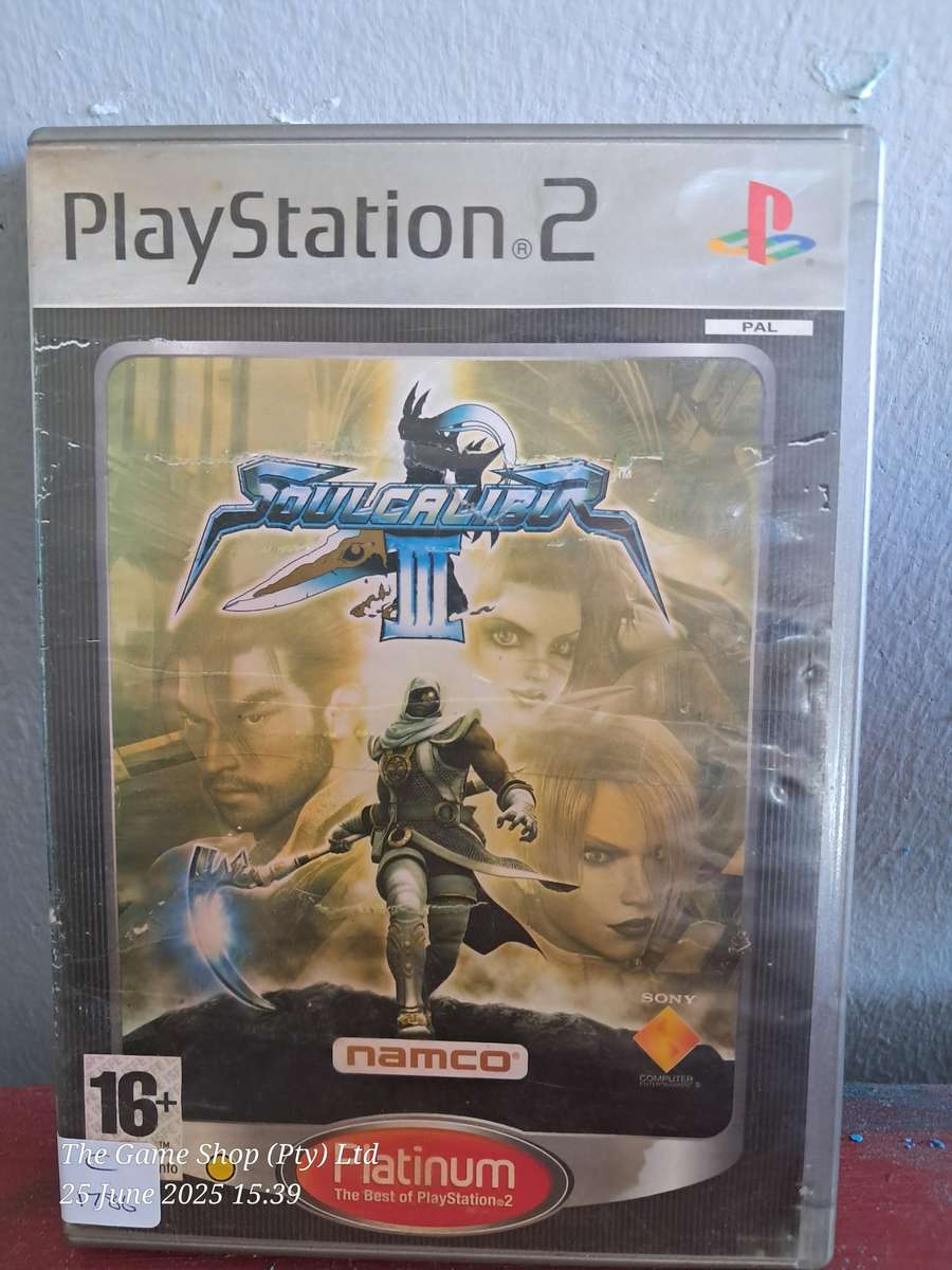 ps2 SOUL CALIBER III (pLATINUM) - CIB * SUN FADED ARTWORK*