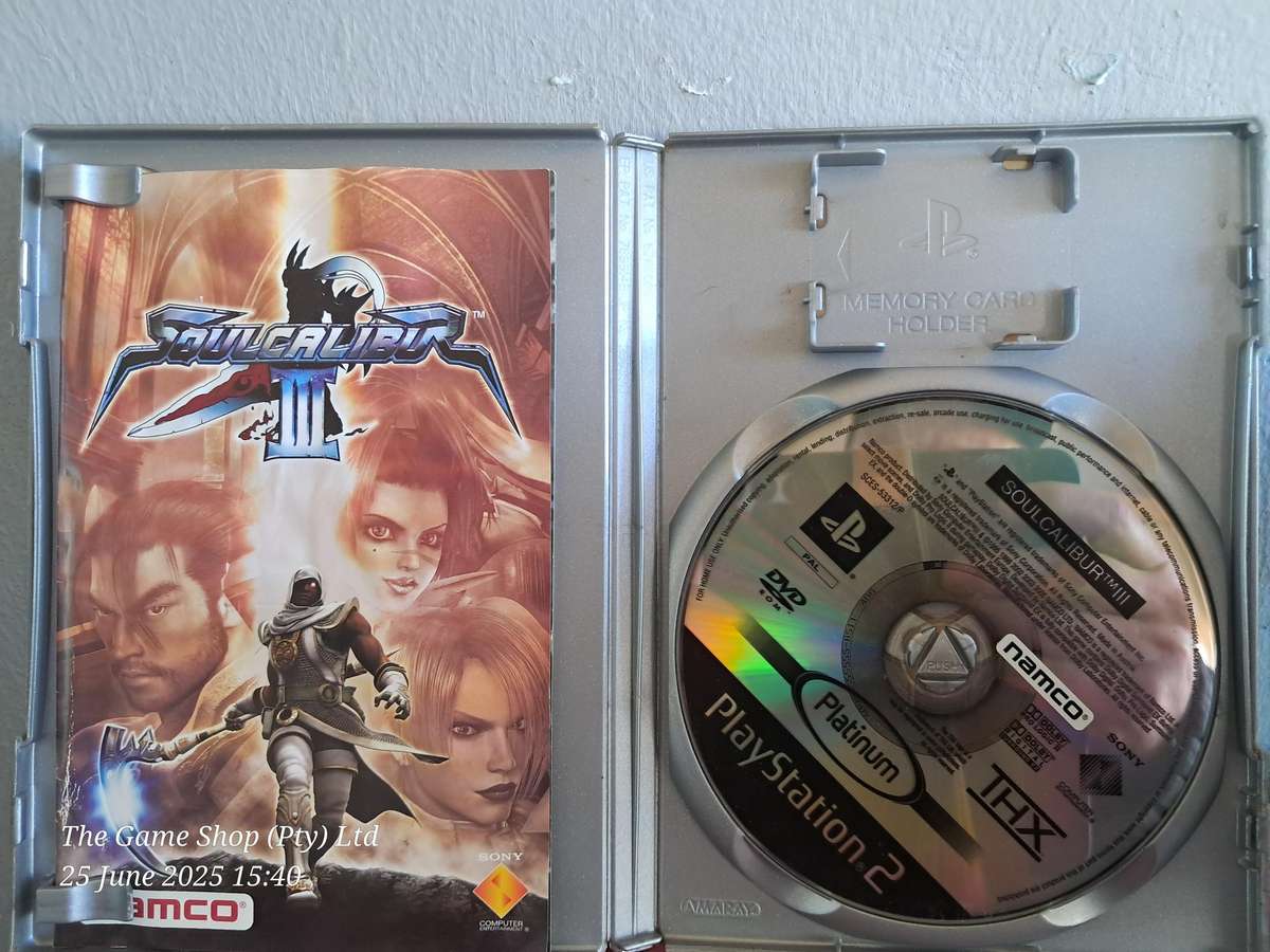 ps2 SOUL CALIBER III (pLATINUM) - CIB * SUN FADED ARTWORK*