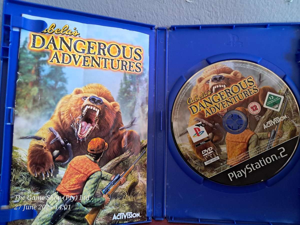 PS2 CABELA'S DANGEROUS ADVENTURES - CIB