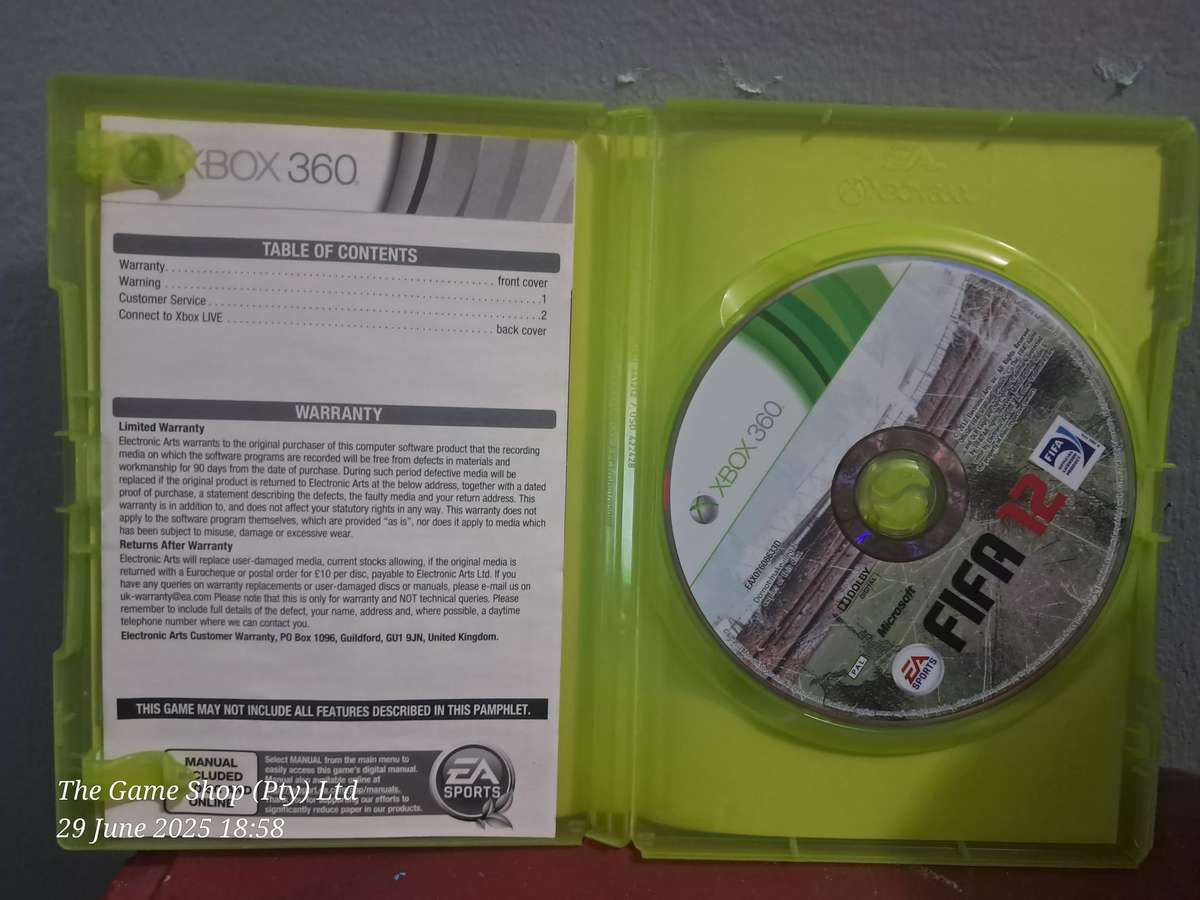 XBOX 360 FIFA 12 - CIB