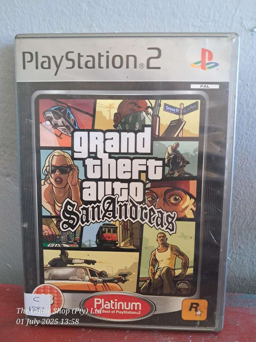 PS2 Grand Theft Auto : San Andreas - MANUAL  NO MAP