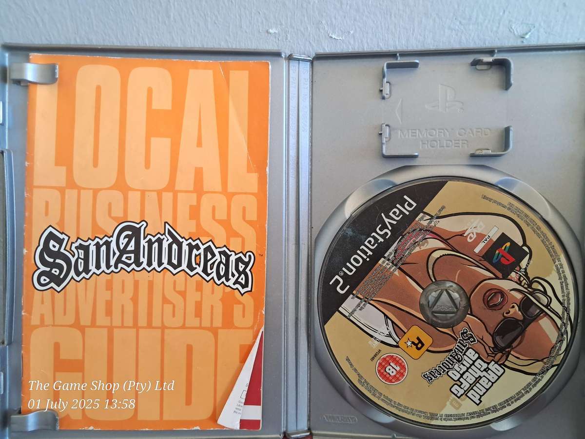 PS2 Grand Theft Auto : San Andreas - MANUAL  NO MAP