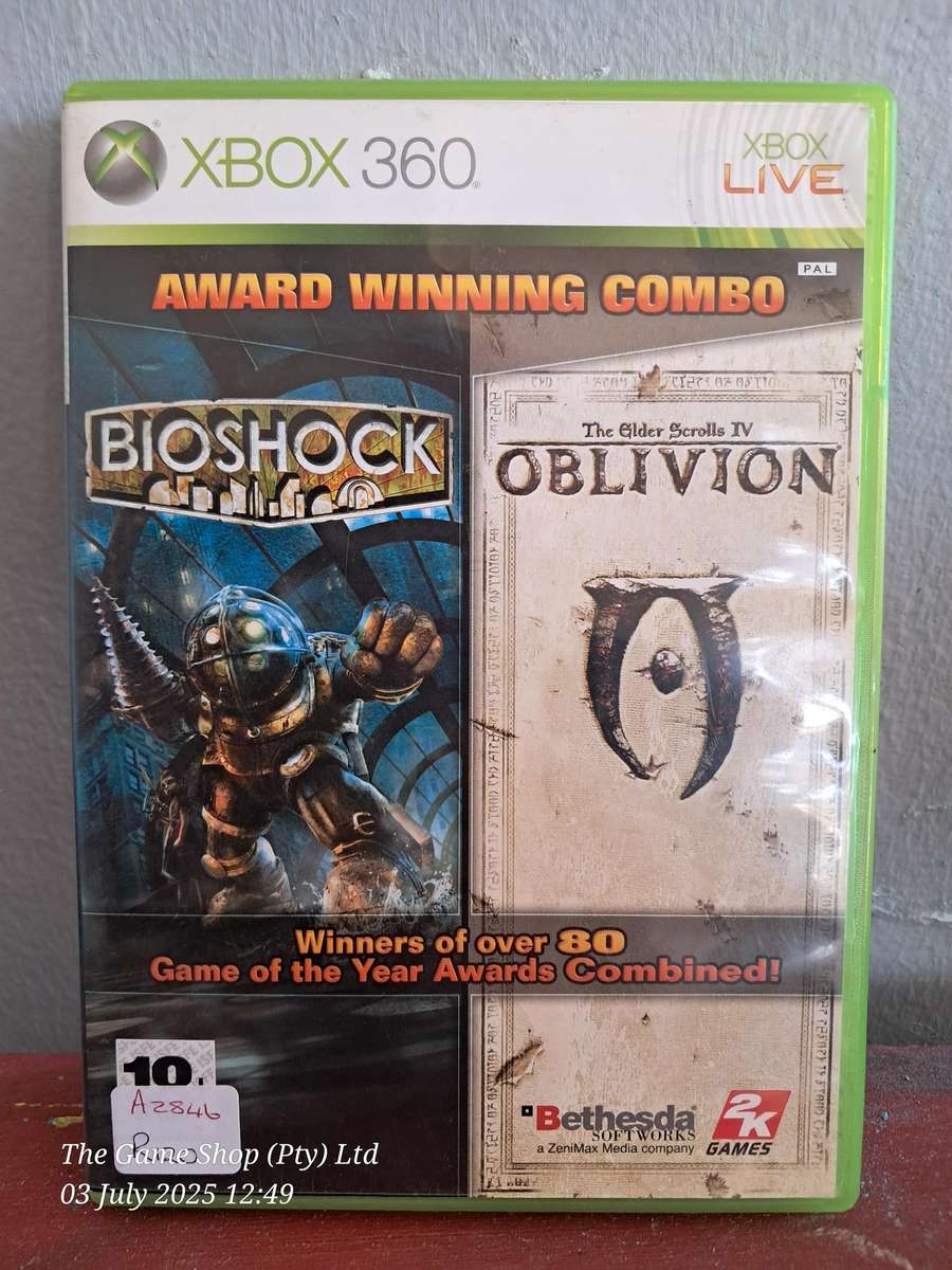 XBOX 360 BIOSHOCK / OBLIVION DOUBLE PACK