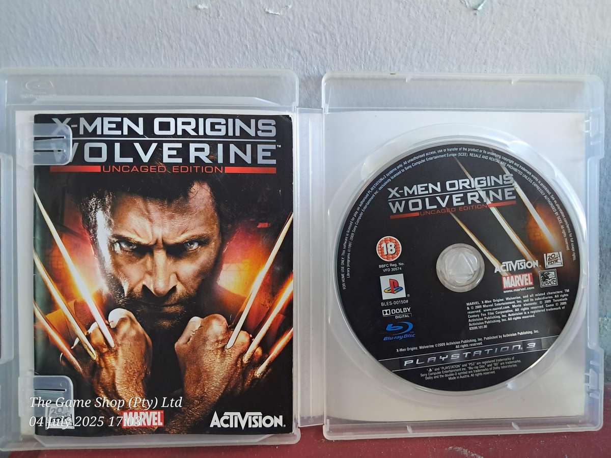 PS3 X-MEN ORIGINS : WOLVERINE (UNCAGED EDITION) - CIB