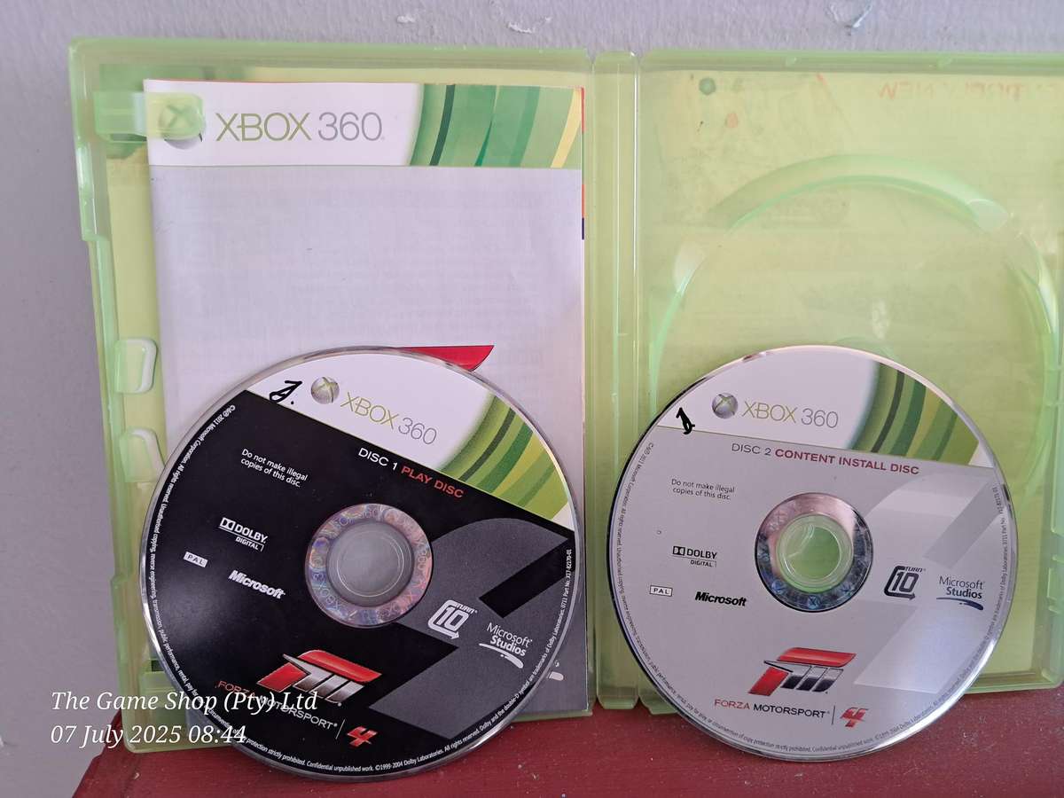 XBOX 360 FORZA MOTORSPORT 4 - CIB (RE-PRINTED ARTWORK)