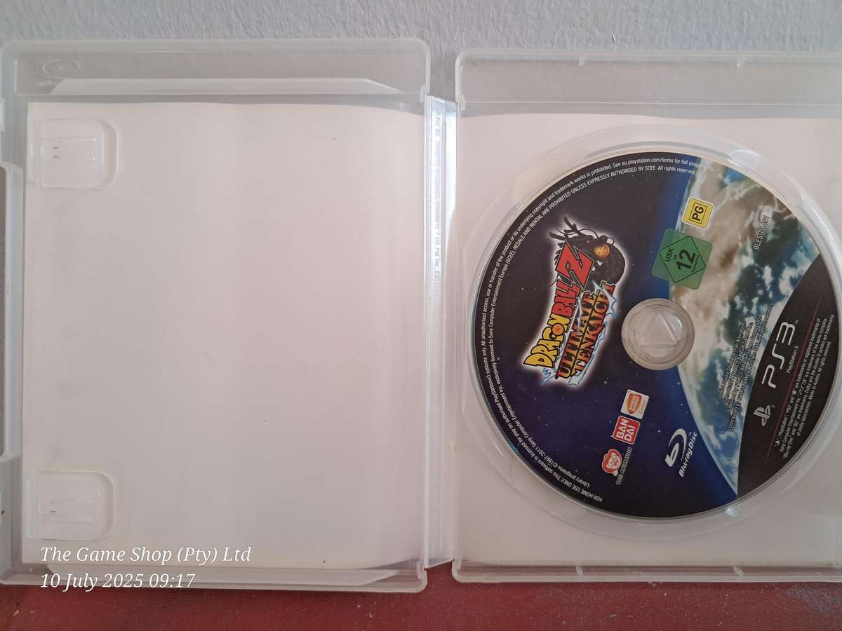 PS3 DRAGONBALL Z : ULTIMATE TENKAICHI - NO MANUAL