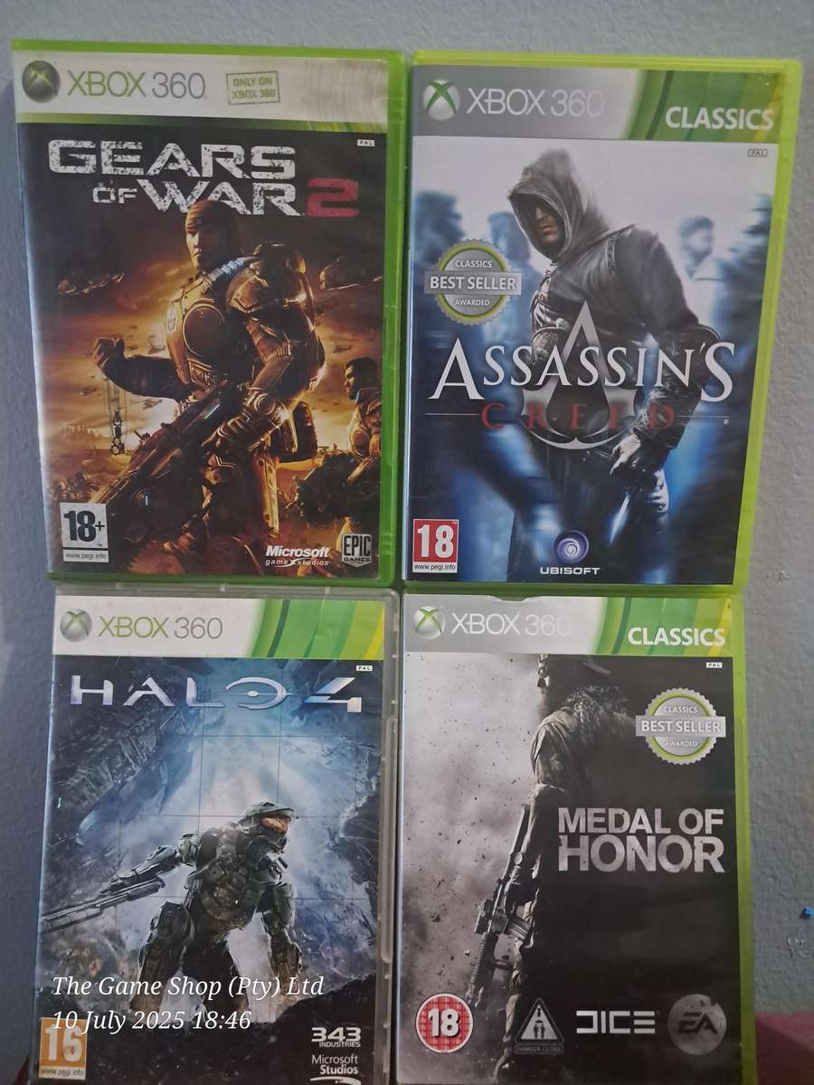 XBOX 360 BUNDLE (4X GAMES)