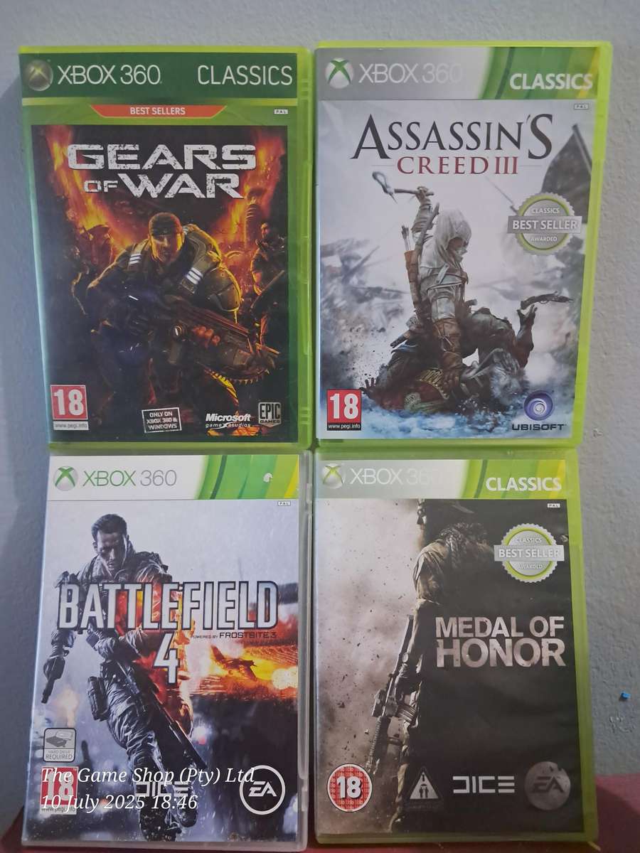 XBOX 360 JOBLOT BUNDLE (4 X GAMES)