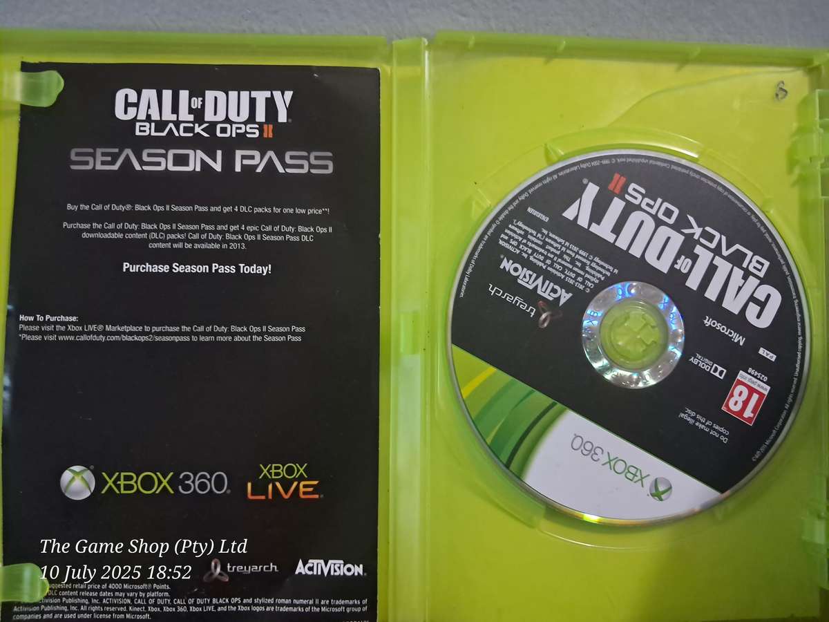 XBOX 360 CALL OF DUTY : BLACK OPS 2 - CIB
