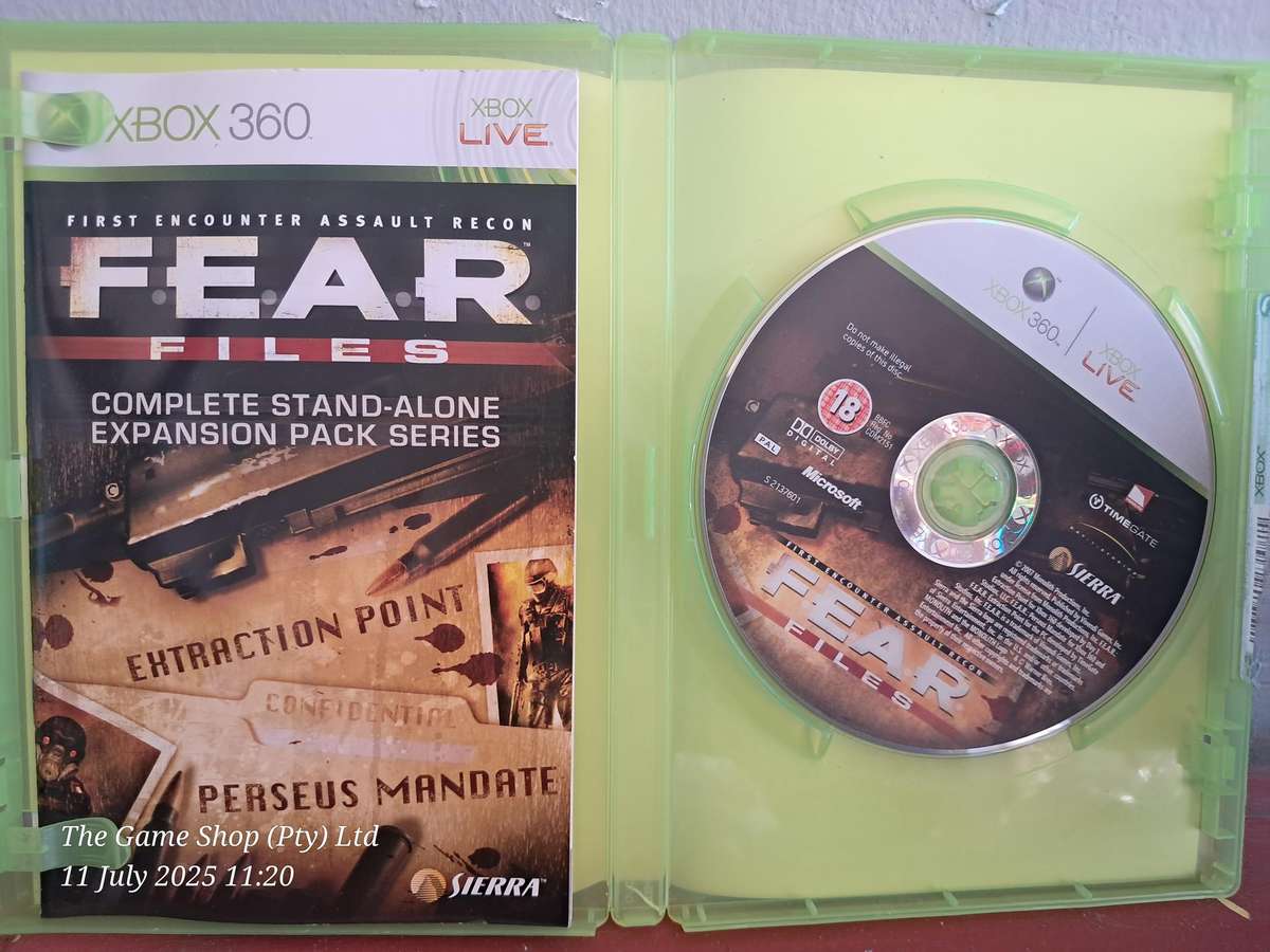 XBOX 360 F.E.A.R FILES - CIB