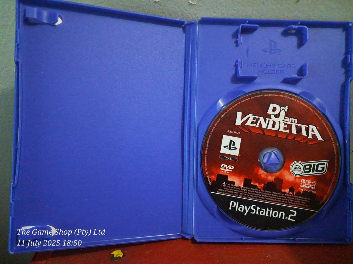 PS2 DEF JAM VENDETTA - NO MANUAL