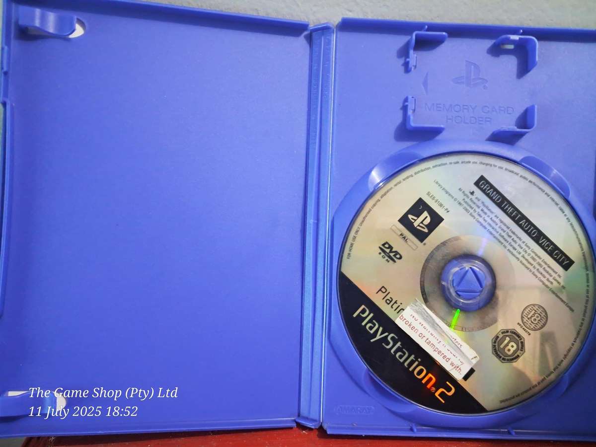 PS2 GRAND THEFT AUTO : VICE CITY - NO MANUAL (PLATINUM DISC)