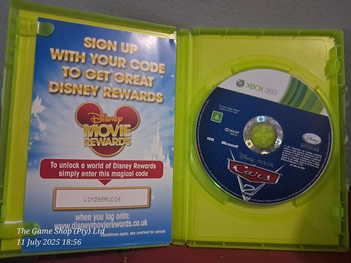 XBOX 360 CARS 2 - NO MANUAL