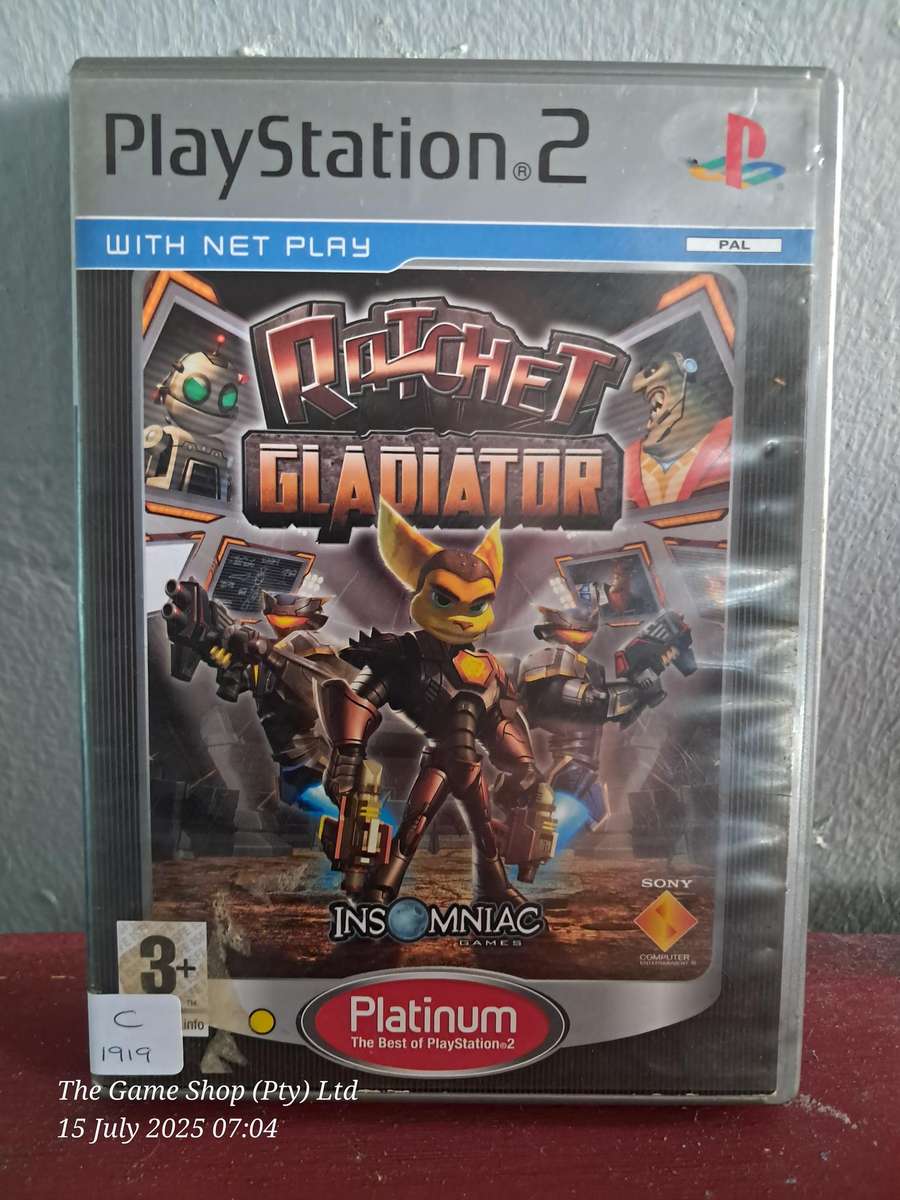 PS2 RATCHET GLADIATOR (PLATINUM) - CIB