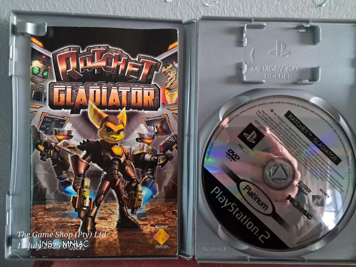 PS2 RATCHET GLADIATOR (PLATINUM) - CIB