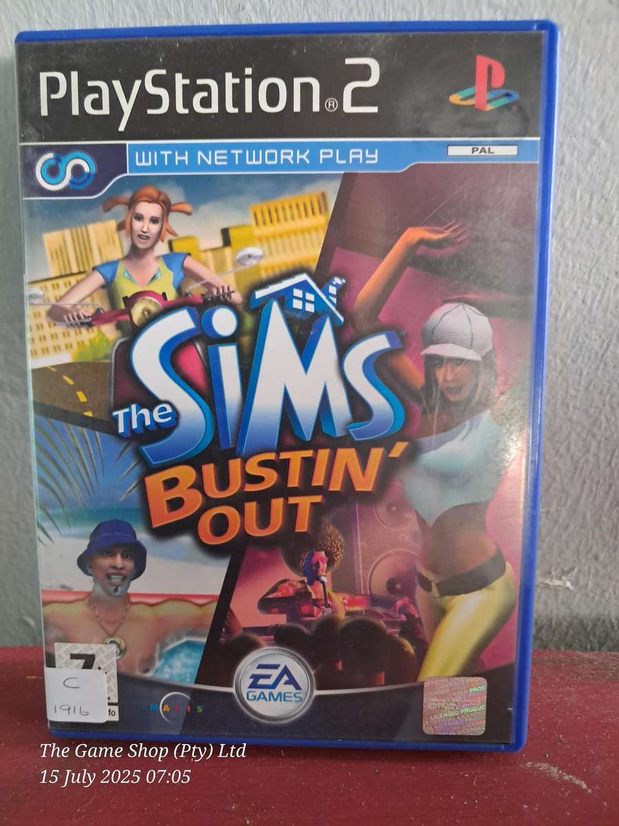 PS2 THE SIMS : BUSTING OUT - CIB