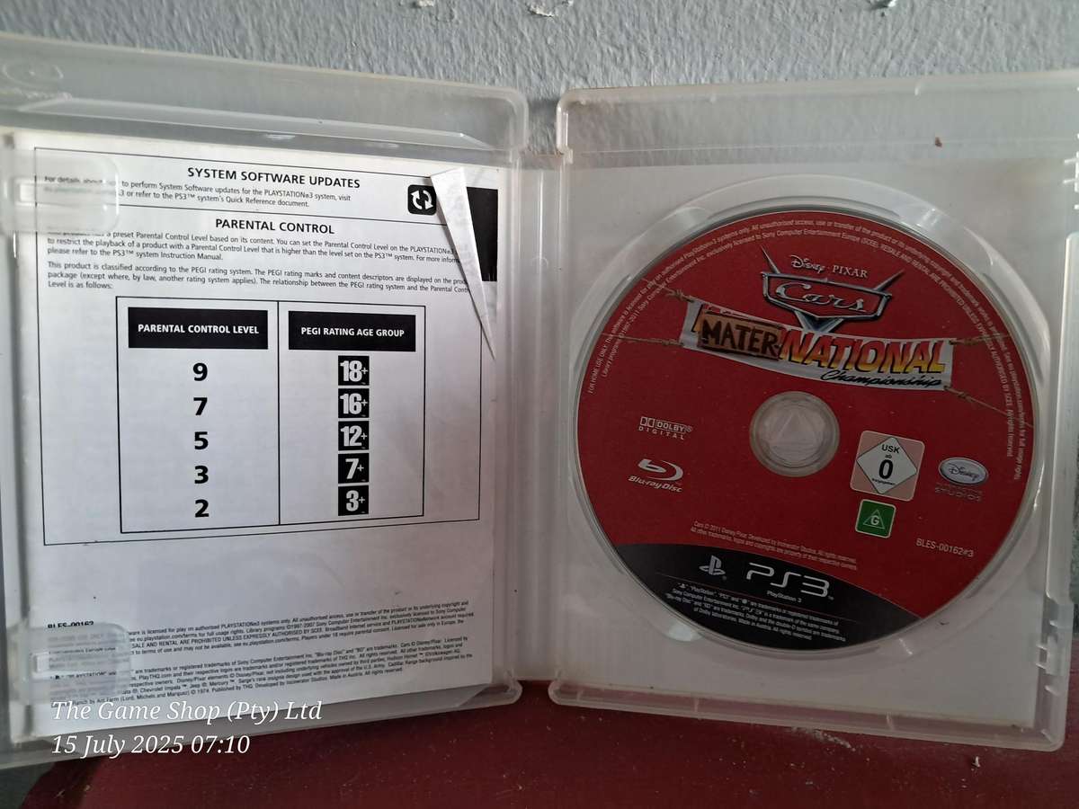 PS3 CARS MATER-NATIONAL CIB
