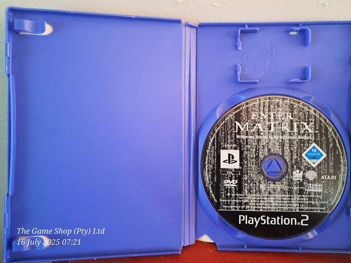 PS2 ENTER THE MATRIX - NO MANUAL