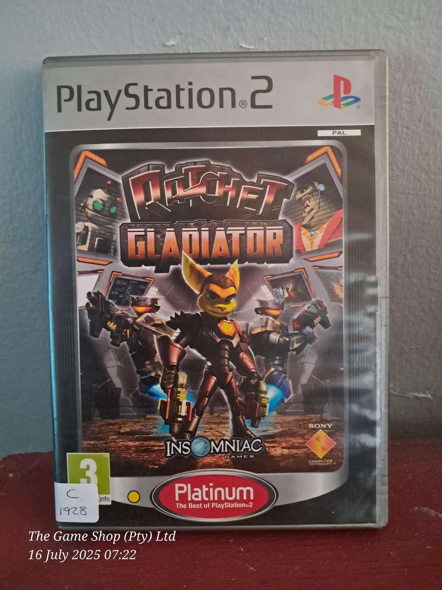 PS2 RATCHET GLADIATOR (PLATINUM) - CIB