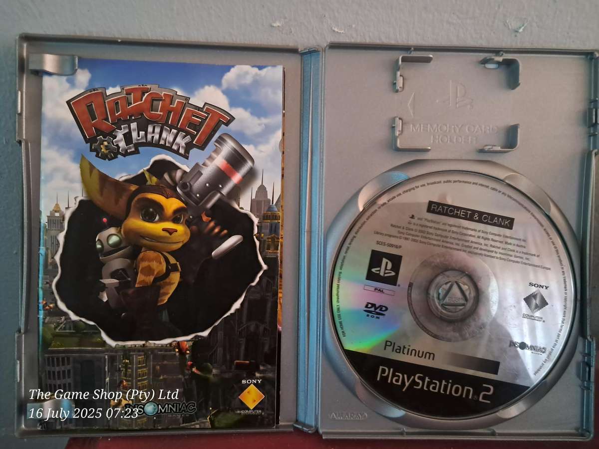 PS2 RATCHET CLANK (PLATINUM) - CIB