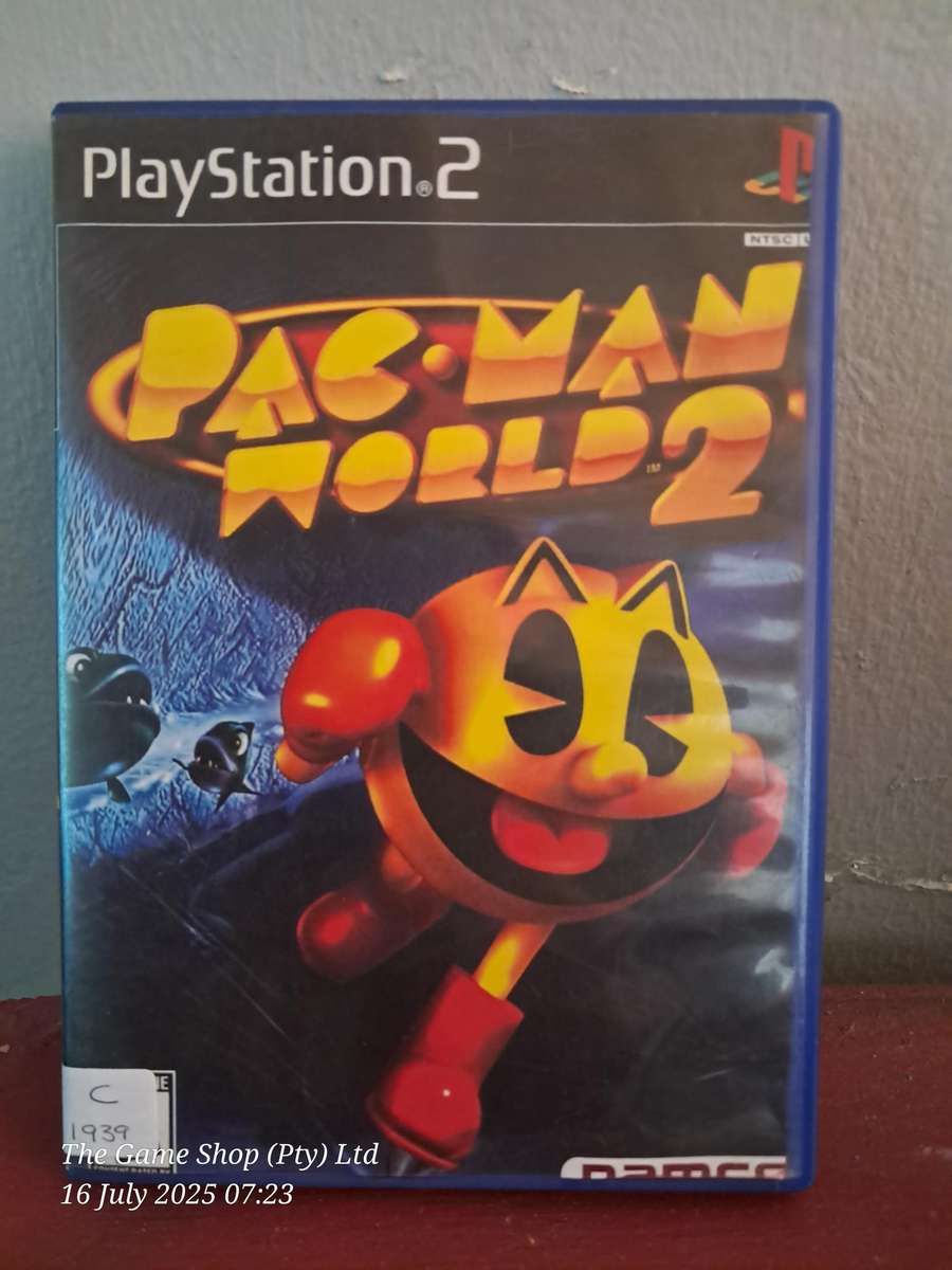 PS2N PACMAN WORLD 2 - NO MANUAL (RE-PRINTED ARTWORK)