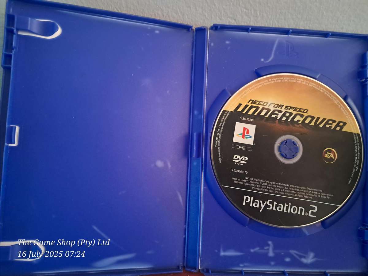 PS2 Need for Speed : Undercover - no Manual