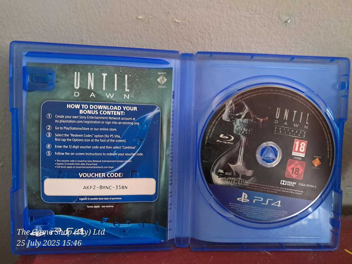 PS4 UNTIL DAWN - EXTENDED EDITION