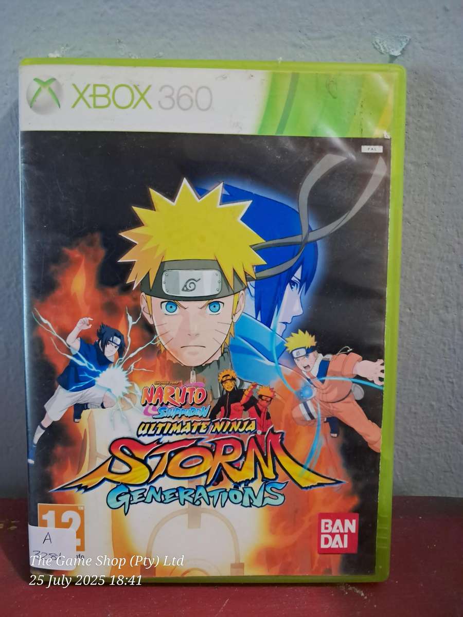 XBOX 360 NARUTO ULTIMATE NINJA STORM GENERATIONS - NO MANUAL (RE-PRINTED ARTWORK)