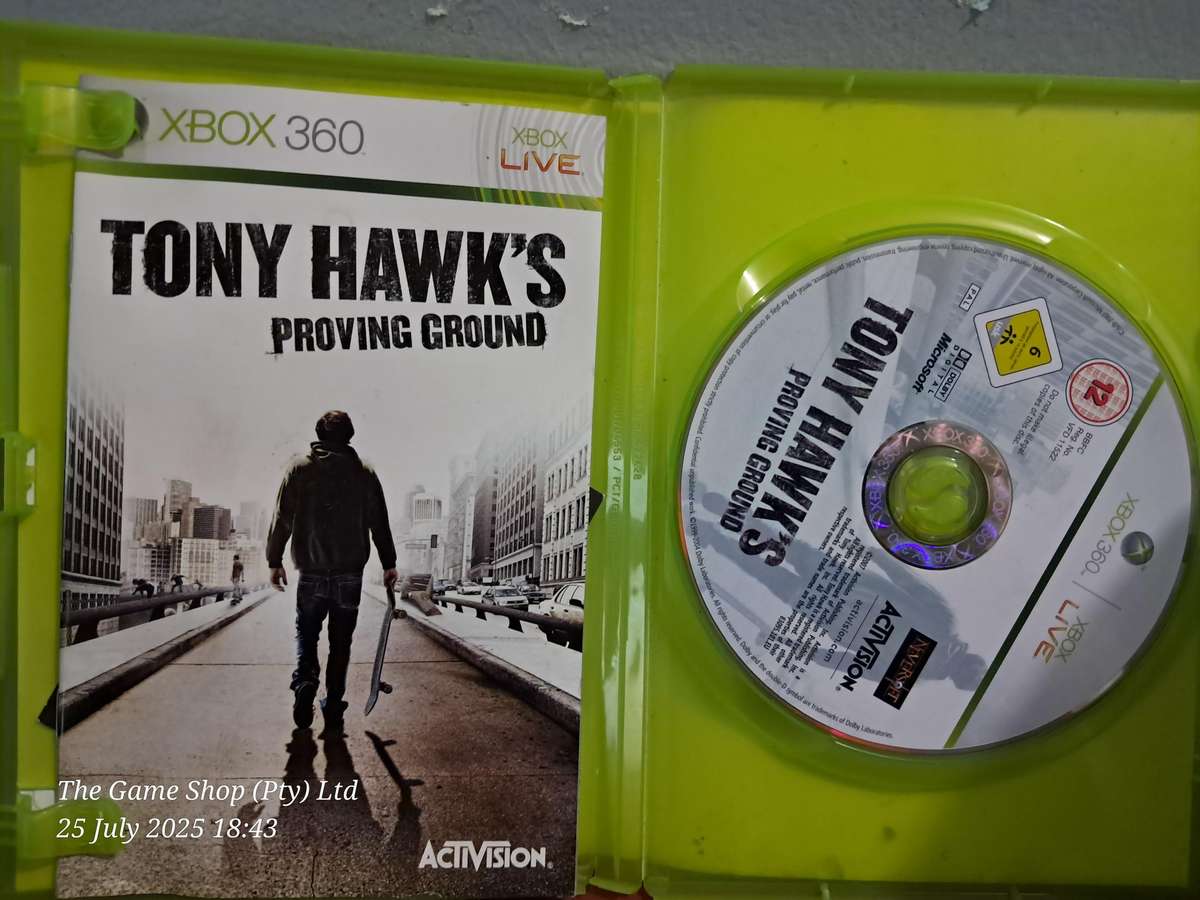 XBOX 360 TONY HAWK'S PROVING GROUND - CIB