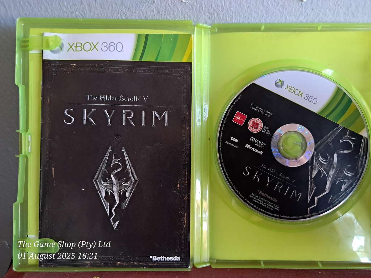 XBOX 360 SKYRIM - CIB (NO MAP)