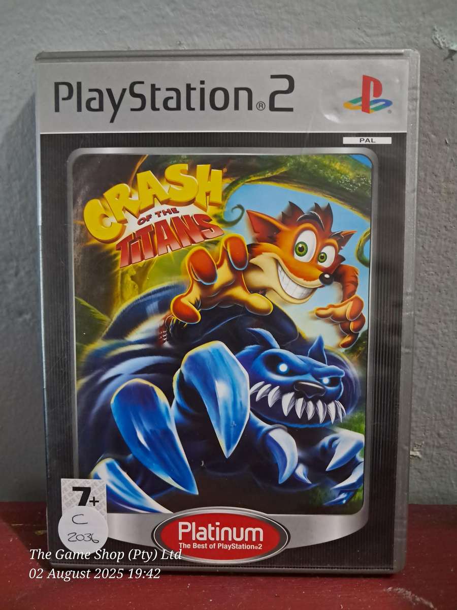 PS2 CRASH OF THE TITANS (PLATINUM) CIB