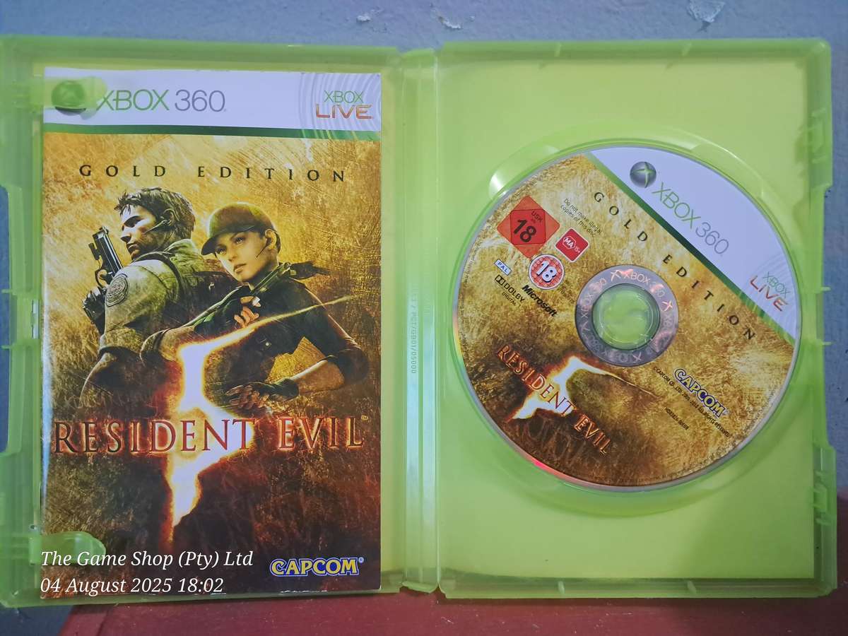 XBOX 360 RESIDENT EVIL 5 (GOLD EDITION) - CIB