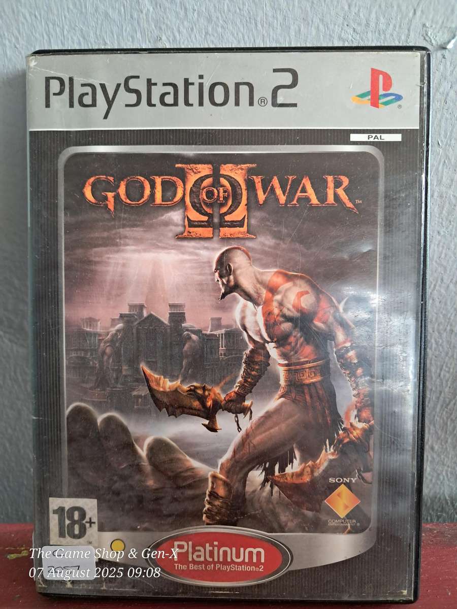 PS2 GOD OF WAR II (PLATINUM COVER) - NO MANUAL
