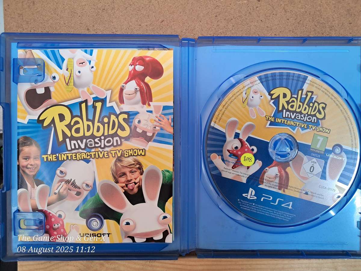 PS4 MOVE CAMERA & RABBIDS INVASION GAME