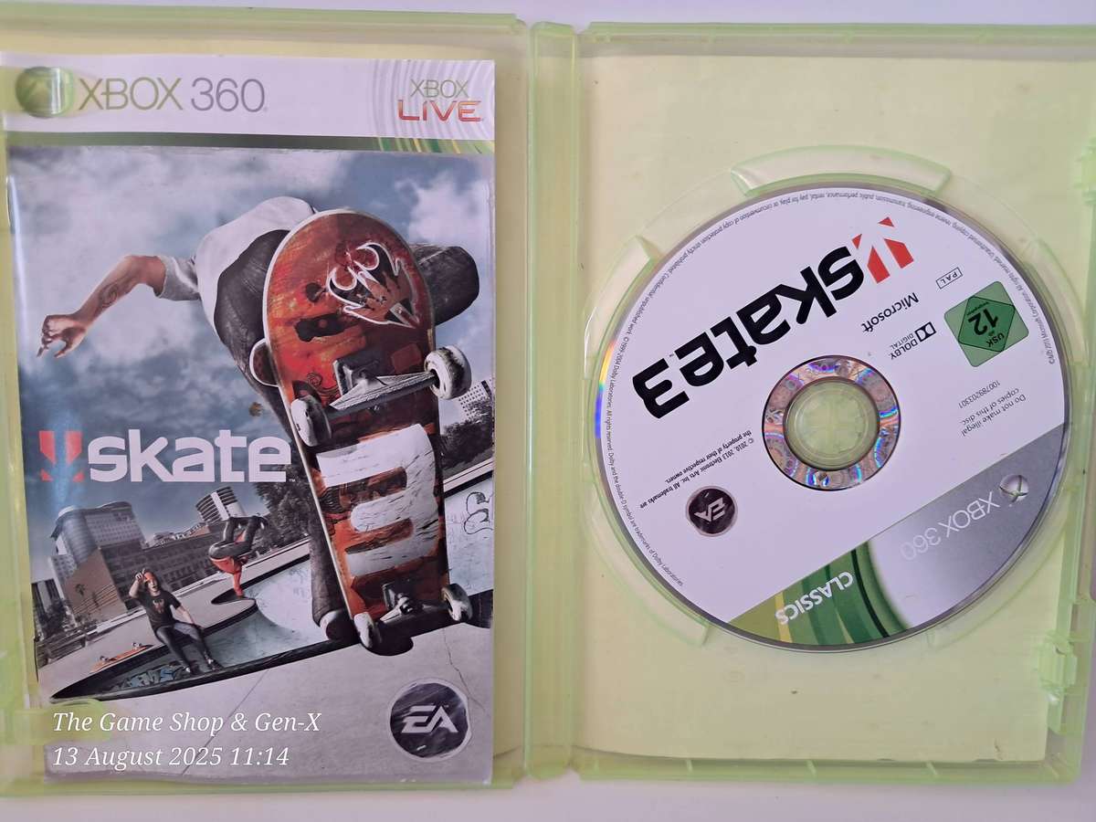 XBOX 360 SKATE 3 - CIB