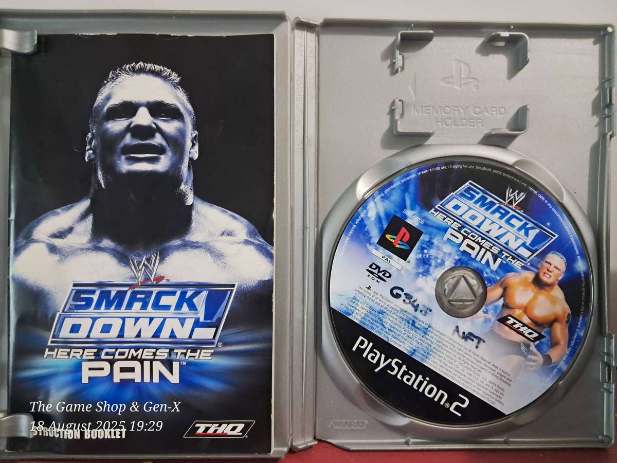 (PS2) SNACKDOWN : HERE COMES THE PAIN + MANUAL (BLACK LABEL DISC)