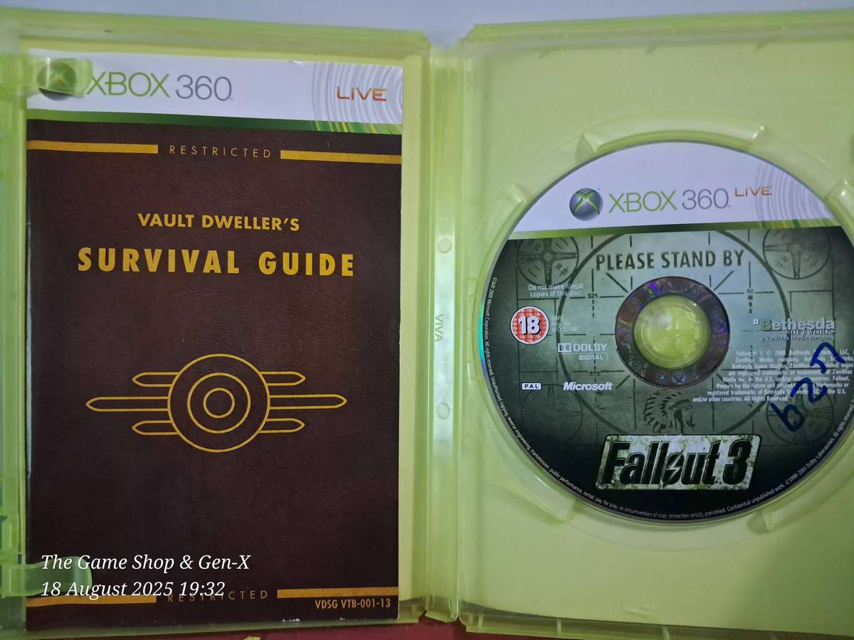 (XBOX 360) FALLOUT 3 + MANUAL