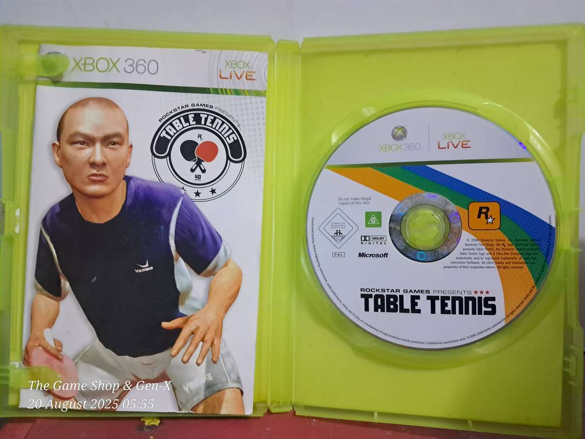 (XBOX360) TABLE TENNIS + MANUAL