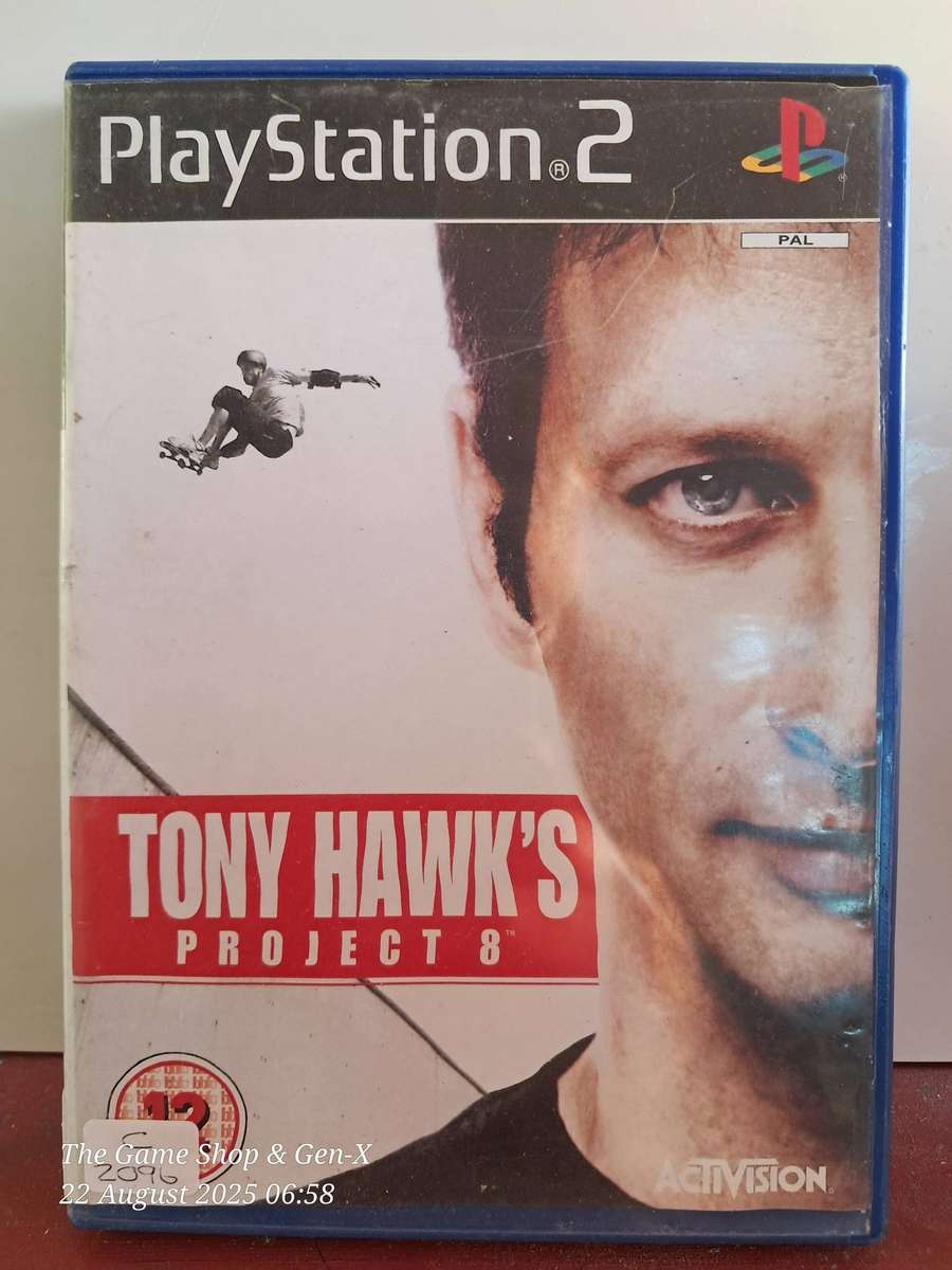 PS2 TONY HAWK PROJECT 8 - NO MANUAL (RE-PRINTED ARTWORK)