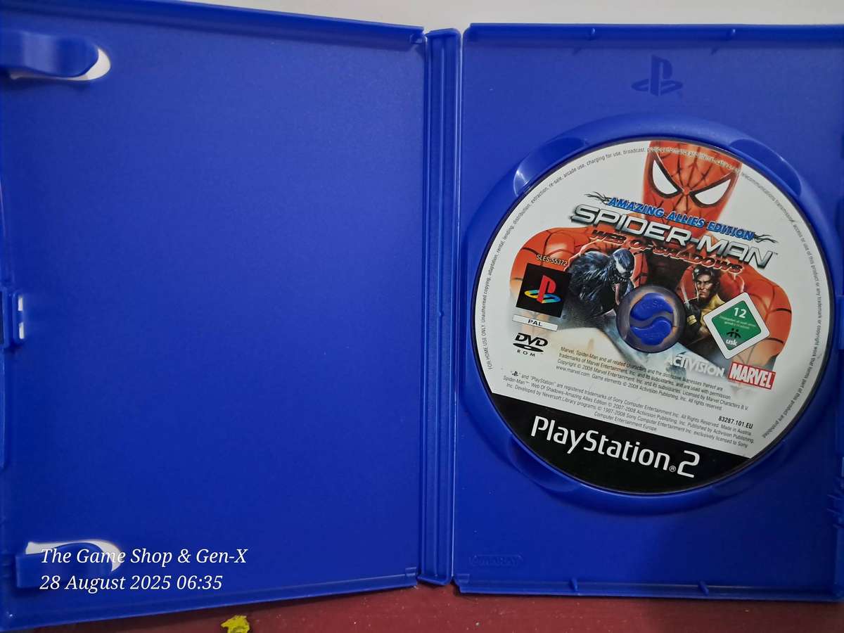 PS2 SPIDERMAN : WEB OF SHADOWS - NO MANUAL