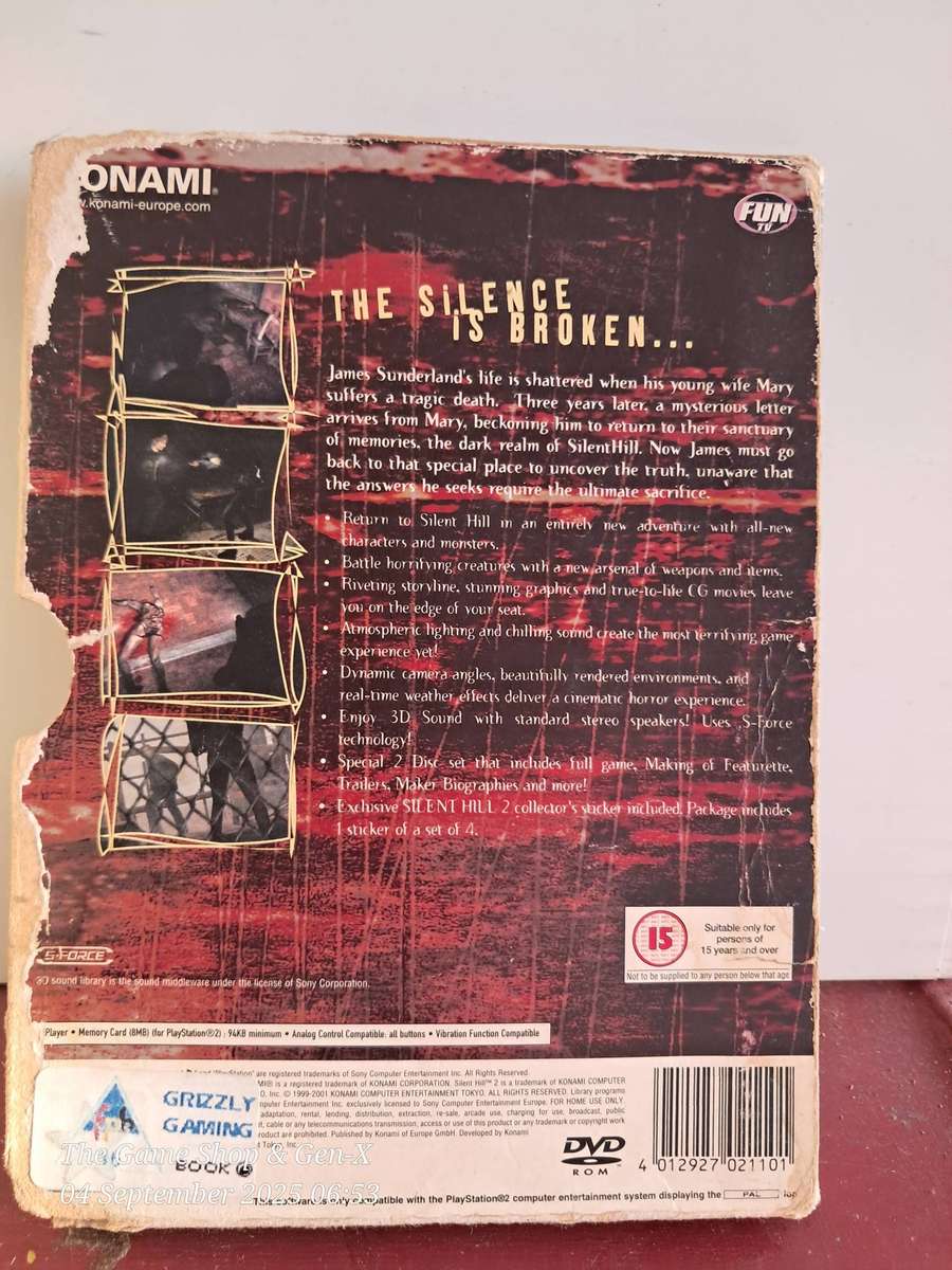 PS2 SILENT HILL 2 (NO MANUAL)