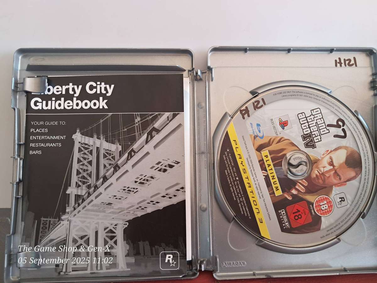 PS3 GRAND THEFT AUTO IV (PLATINUM) + MANUAL & MAP