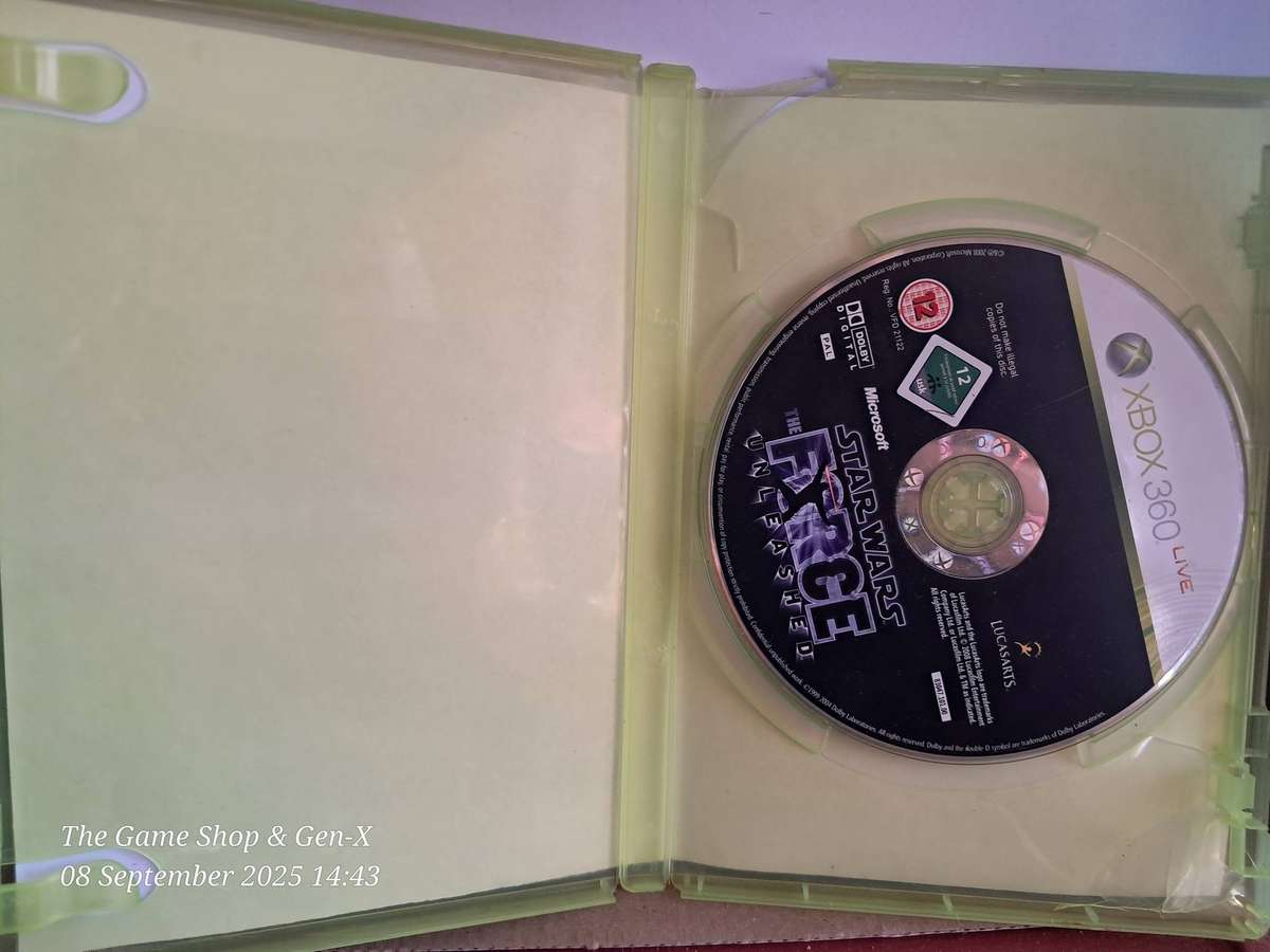 XBOX 360 STAR WARS : THE FORCE UNLEASHED - NO MANUAL (RE-PRINTED ARTWORK)