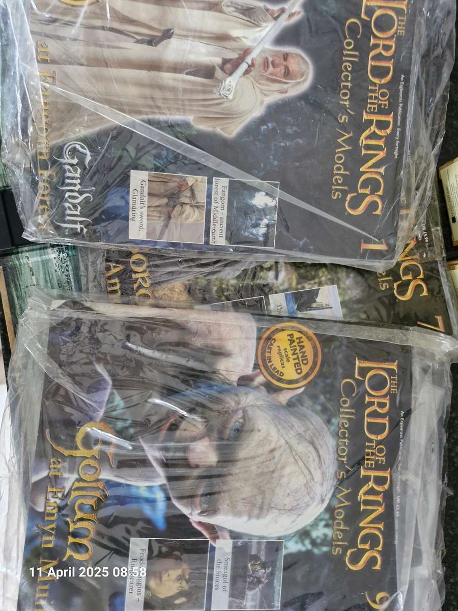 13 x Lord of the Rings Collectors figurines & 12 magazines all for the price of one