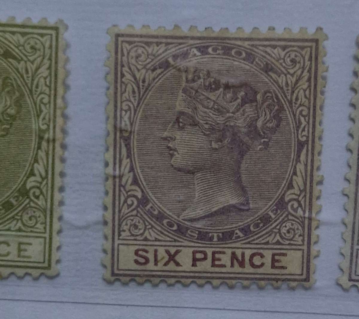 Lagos Queen Victoria batch of 3 unused stamps
