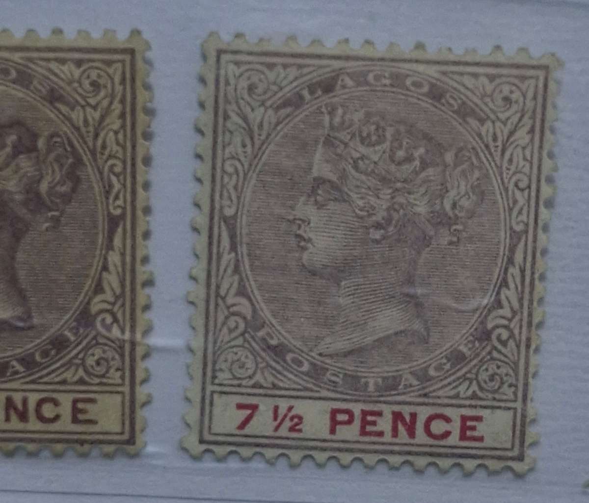 Lagos Queen Victoria batch of 3 unused stamps