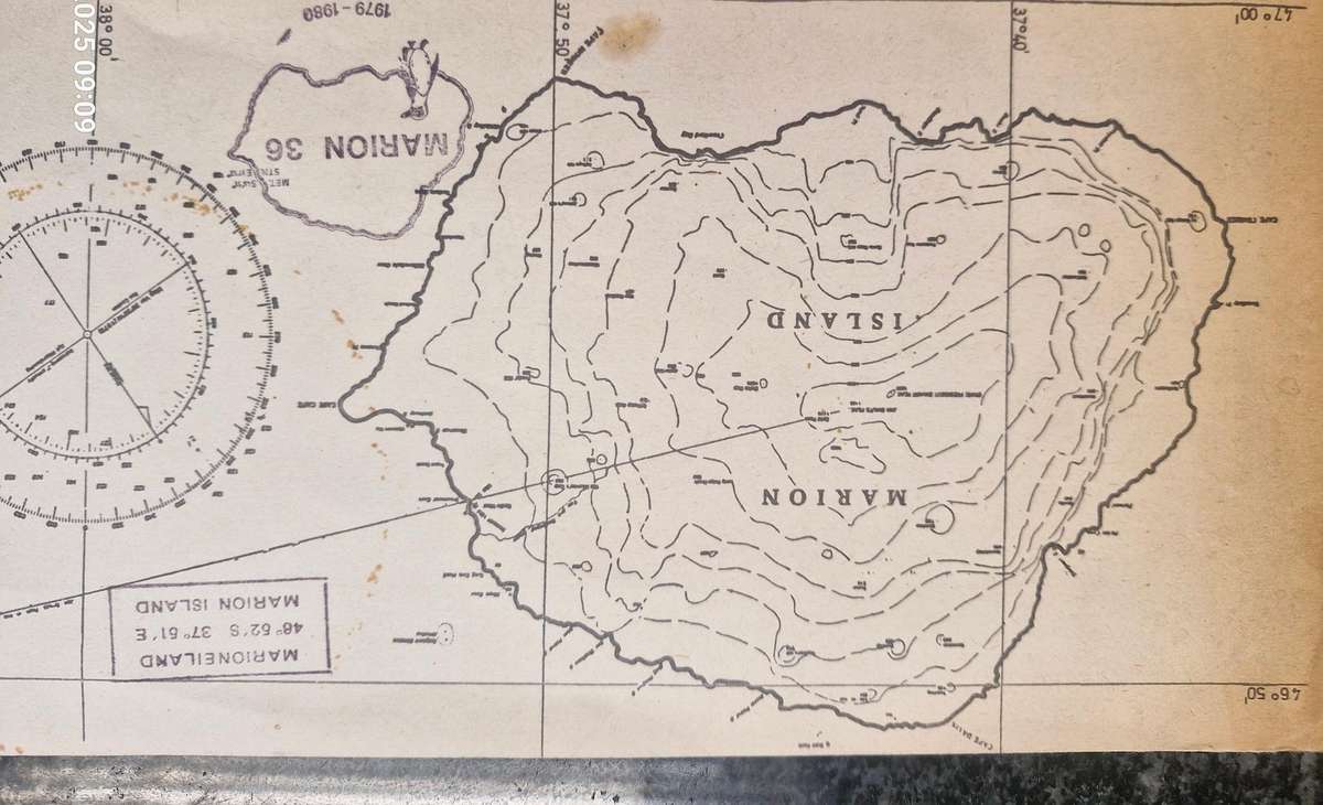 WONDERFUL ITEM - Marion Island 1979 Cover with geographical image of Marion Island - Postage cost 4c