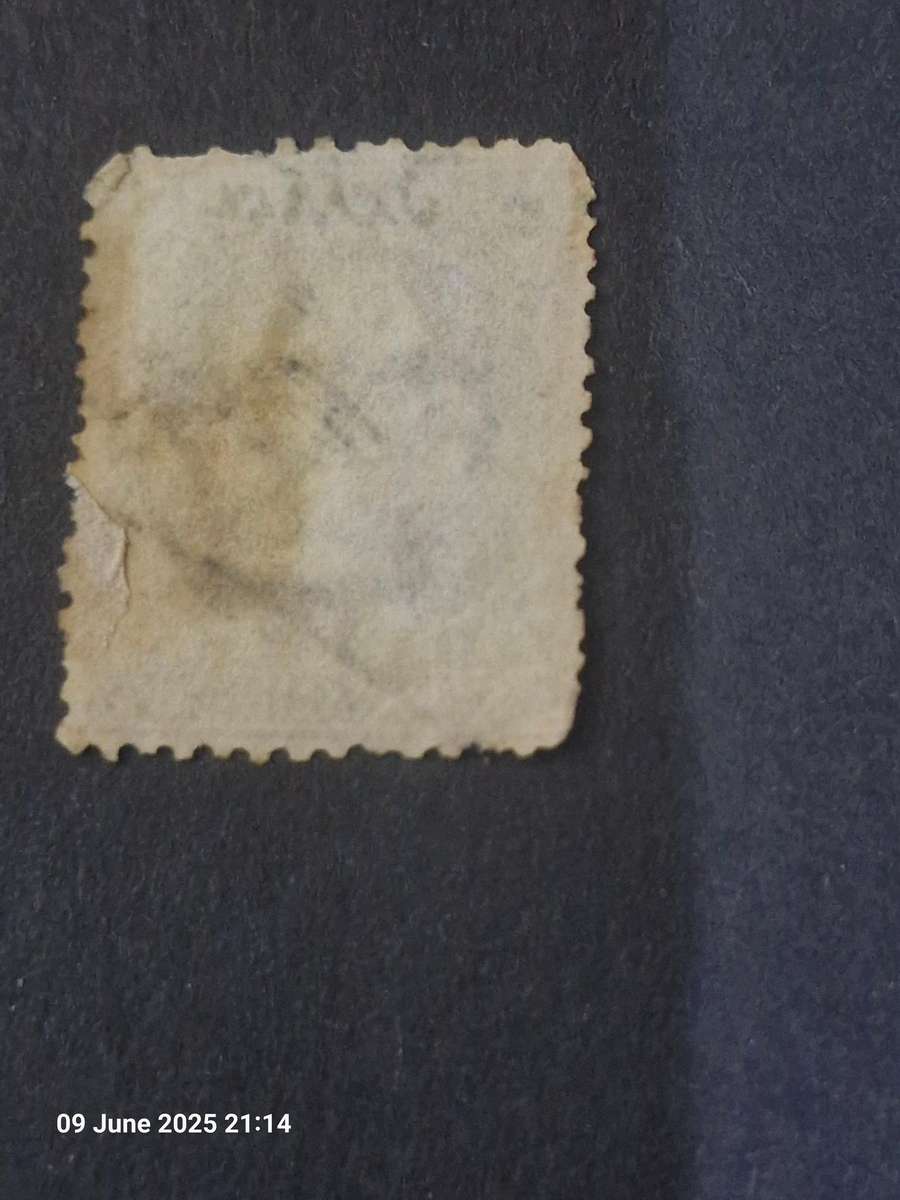 1872 - Italy 5 cent Revenue stamp.  Signed with wording that looks like "...Delta..."