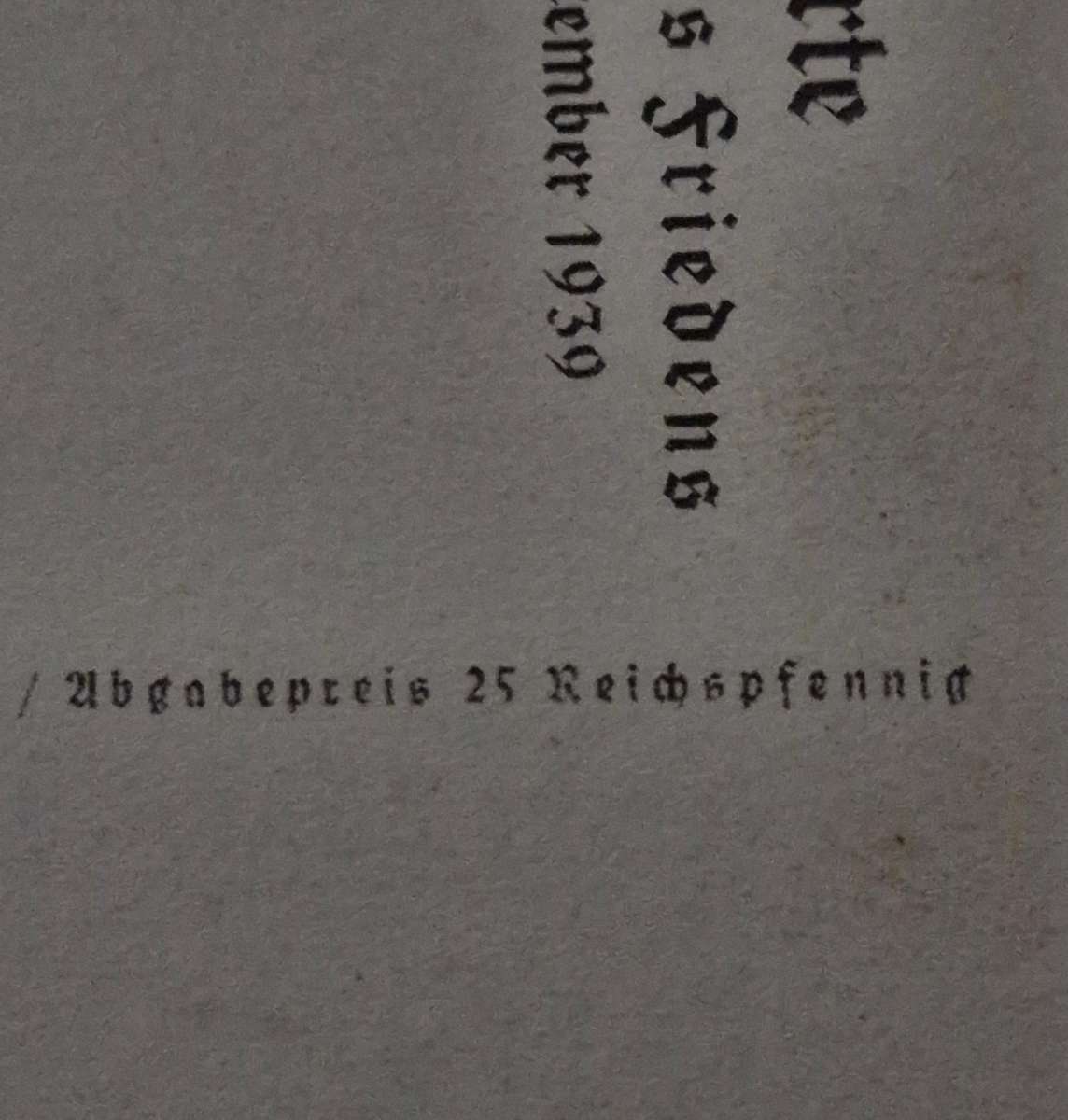 Nazi Nuremberg Rally of Peace 2-11 Sept 1939 Commemorative Postcard - Relisted due to non-payment