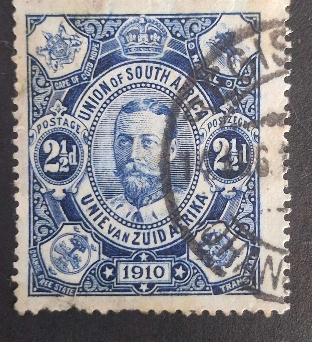 1910 UNION OF 2 1/2d STAMPS  - 2 DIFFERENT SHADES